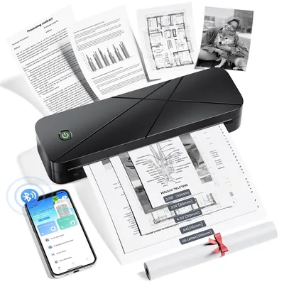 Zdjęcie produktu dla Drukarka termiczna A4, 300 dpi, przenośna drukarka do użytku w podróży, z połączeniem Bluetooth
