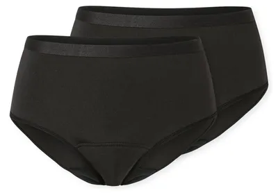 Produktbild von Schiesser Damen 2 er Pack Periodenpanty Gr. 50/52  schwarz