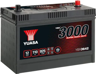 Produktbild von YUASA YBX3642 Starterbatterie 12 V 110 Ah 925 A (EN)