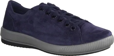 Image de Legero Tanaro 5.0 0001618000 Lacets sportifs pour dames, baskets, cuir, bleu - Chaussures à lacets confortables pour dames, bleu, cuir (velours)
