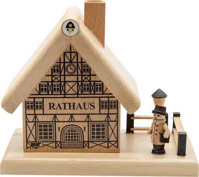 Produktbild von Räucherhaus Rathaus (12cm) von Spielwarenmacher Günther