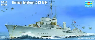 Produktbild von Trumpeter German Zerstörer Z-43, 1944 1:350, 05323