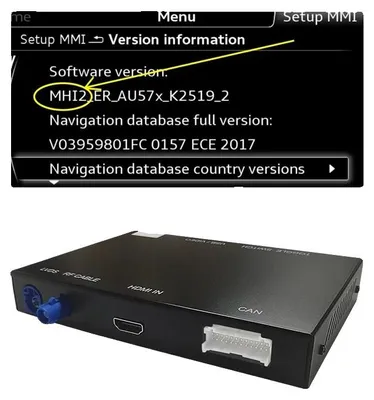 Obrázek produktu pro Bezdrátové rozhraní CarPlay, integrace smartphonu, podpora multimédií, 2016–2018 MHI2