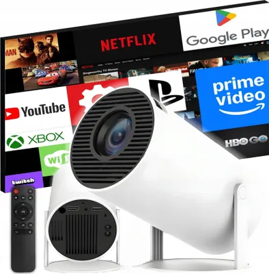 Produktbild von Mini Led Projektor Android 11 Smart Tv Wifi + Bt5.0 40-150 Zoll Full Hd