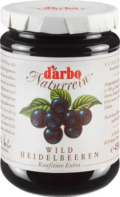 Produktbild von Darbo Wildheidelbeer Konfitüre Extra Naturrein Fruchtaufstrich 450g