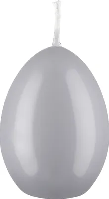 Produktbild von Kopschitz Kerzen Eierkerzen Silbergrau 60 x 45 mm, Inhalt 6 Stück