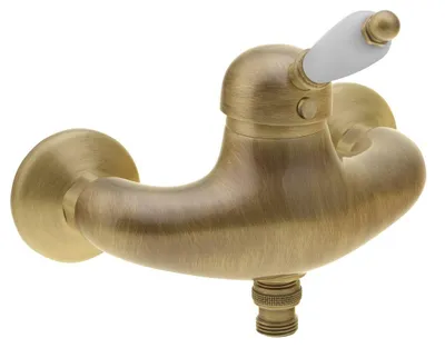 Produktbild von KIRKÉ WHITE Duscharmatur, Weiss/ Bronze
