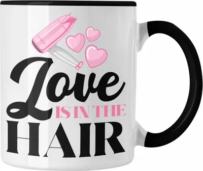 Produktbild von Trendation - Friseurin Tasse Geschenk Zubehör Geschenkidee Friseursaloneröffnung Frisörin Tassen Kaffeetasse Spruch Friseur (Schwarz)