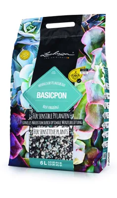 A bag of LECHUZA-Pflanzsubstrat BASICPON.