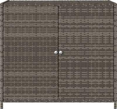 vidaXL Zahradní skříňka šedá 83x45x76 cm poly ratan