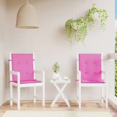 Produktbild von Niedriglehner-Auflagen 2 Stk. Rosa Stoff