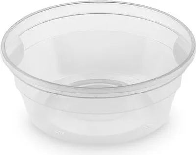 Produktbild von 100x Suppenbecher 350 ml PP klar siegelbar Ø 12,7 x 4,9 cm