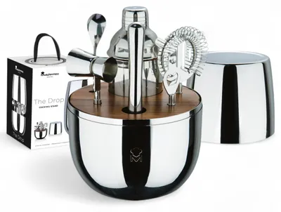 Cocktailset 6-teilig Edelstahl mit Shaker, Sieb & Jigger