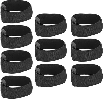 Immagine prodotto di 10pcs antigancio senza rumore del collo impediscono ai polli di urlare il collare per i galli dell'animale domestico (stile di aggiornamento nero)