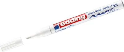 Produktbild von Glanzlack-Marker edding 753 creative 1-2,5mm weiß Packung mit 10 Stück