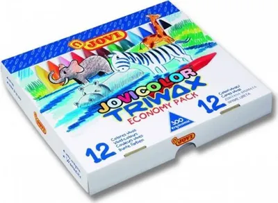 Immagine prodotto di JOVI 979 JOVI Jumbo Easy Grip Sparbox Wachsmalstifte farbsortiert, 300 St.