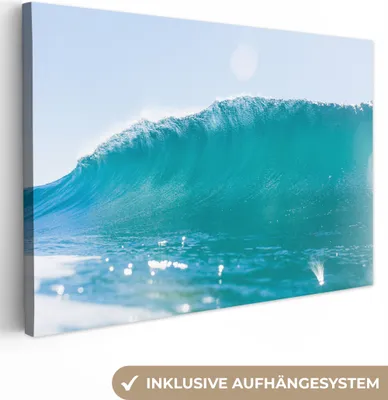 Produktbild von OneMillionCanvasses® - Leinwandbilder - 150x100 cm, Golf - Meer - Sommer, Wandbilder Kunstdruck Wanddekoration