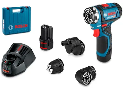 Productafbeelding van Bosch Professional GSR 12V-15 FC drill-driver + 2 x 2.0Ah batteries + GAL 1230 charger - 06019F6006