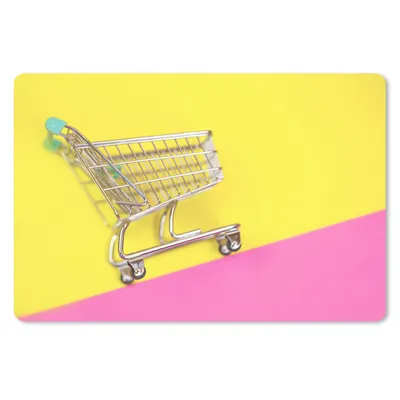Produktbild von MuchoWow® Mauspad Mousepad Einkaufswagen auf einem Hügel 27x18 cm - Mousepads - Maus Mat - Pad - Mausunterlage - Büroartikel - Desk Matten