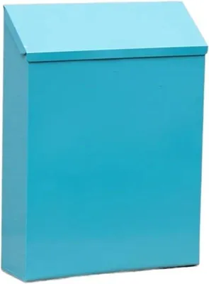 Image de Boîte aux lettres murale - Extérieur - Réception sécurisée - Avec serrure - Grande capacité - Bleu