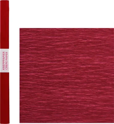 Produktbild von Spirit Krepppapier Standard 200 x 50 cm, Farbe:dunkelrot