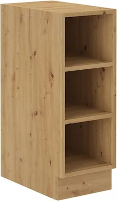 Obrázek produktu pro Dolní otevřená skříňka LUNARA - šířka 30 cm, dub artisan