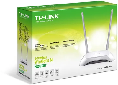 Produktbild von TP-LINK TL-WR840N, 10, 100 Mbit/Sek, 10/100Base-T(X), 802.11b, 802.11g, 802.11n, 11, 54, 300 Mbit/Sek, Ethernet (RJ-45), IEEE 802.11b, IEEE 802.11g, IEEE 802.11n, IEEE 802.3, IEEE 802.3u