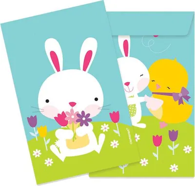 Produktbild von 10 kleine Papier Tütchen Osterhase