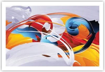 Produktbild von Poster - Poster ohne Rahmen - Abstraktion modern - 91,5x61 cm - Wand Bild - Wanddeko - Wandbilder - Kunstposter - Wandposter - Bilder - Kunstdruck - Wanddekoration - Wandbild - P2XAA91x61-3529