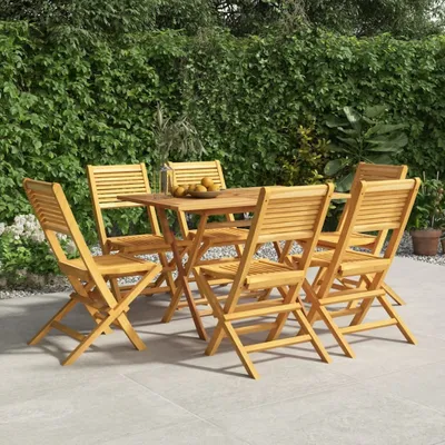 Produktbild von "2024"cloris Gartenstühle 6 Stk. Klappbar 47x62x90 cm Massivholz Teak - Gartenstühle CHY55590693