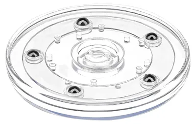 Produktbild von Acryl Drehteller, Kleine Lazy Susan, transparenter Plattenteller mit Kugellager, drehbares Vorratsregal für Küche, Gewürze, Kuchen, Obst, Esszimmer und Schrank