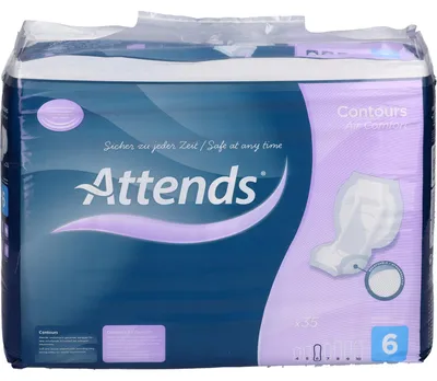 Produktbild von Attends Contours Air Comfort 6 Vorlagen, 35 St. Vorlagen