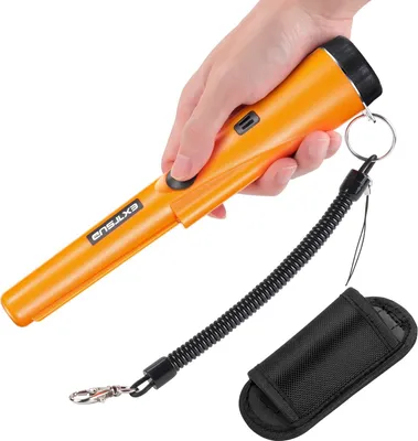Produktbild von Metalldetektor Metallsuchgerät Wasserdichte Pinpointer Metallfinder Tiefensonde Metal, LED-Anzeigeleuchte/Alarmleuchte/Lederetui, IP66 wasserdicht