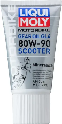 Immagine prodotto di Olio per motocicli Liqui Moly (GL4) 80W Scooter Tubo da 150 ml API GL4, MIL-L 2105 minerale