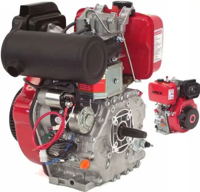 Image de Moteur diesel Moteur stationnaire E-Start 498cc 12HP Moteur diesel arbre conique 06286