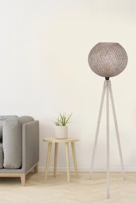 Produktbild von Opviq, 194, Stehlampen, Creme, MDF, 38 x 38 x 145 cm
