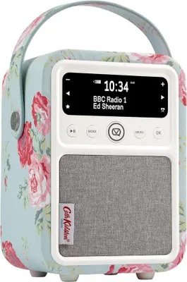 Immagine prodotto di Radio digitale DAB con funzione sveglia - radio portatile con FM, presa di ricarica USB e antenna - rosa antico