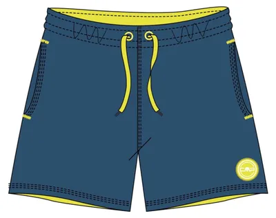 Productafbeelding van CMP - Zwempak voor kinderen, blauw met een stoffig effect, maat 164