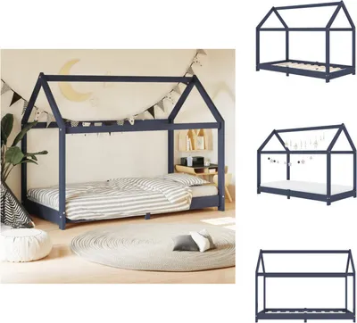 Obrázok produktu pre vidaXL Rám detskej postele sivý z borovicového masívu 80 x 160 cm - Detské postele