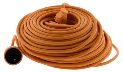 Zdjęcie produktu dla Przedłużacz HO5VV-F, 3G1,5mm², pomarańczowy, długość 50 metrów
