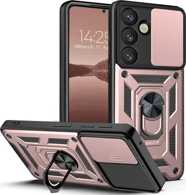 Produktbild von Armor Handyhülle für Samsung Galaxy S25 FE Kameraschutz Handy Panzer Case Cover Schutzhülle Outdoor Farbe: Rosegold