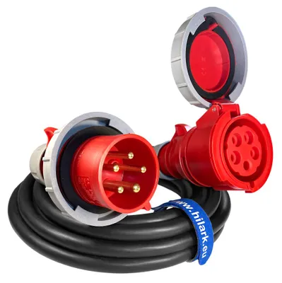 Image de IP67 Rallonge triphasée CEE en caoutchouc OnPd H07RN-F 5x6 32A 5m