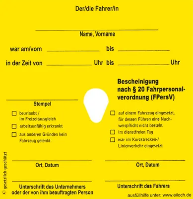 Produktbild von K&E Diagrammscheibe gelb Urlaub/Krankh 8624010