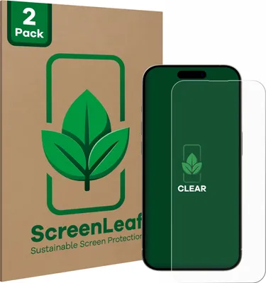 Produktbild von 2x ScreenLeaf Schutzfolie für Apple iPhone 15 Pro Max Displayschutz Display Schutz Folie Klar Transparent