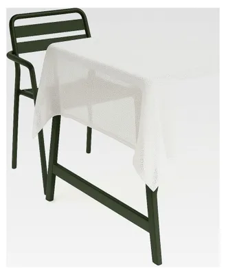 Produktbild von Tischdecke 130 x 160 cm hellgrau abwaschbare Gartentischdecke für Balkon und Terrasse wetterfest