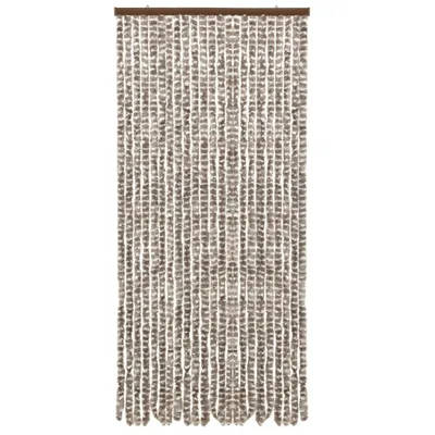 Produktbild von Insektenschutz-Vorhang Taupe und Weiß 90x220 cm Chenille