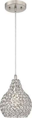 Plafonnier LED Westinghouse 2xE27 Nickel Brossé – 33cm – Moderne