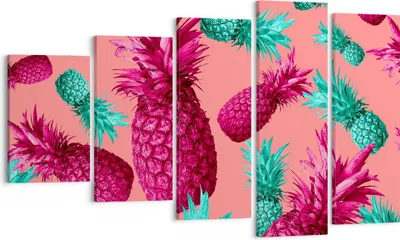 Produktbild von Bild auf Leinwand - Leinwandbild - Ananas Obst Saft - 100x60cm - Wand Bild - Wanddeko - Wandbilder - Leinwanddruck - Bilder - Kunstdruck - Wanddekoration - Leinwand bilder - Wandkunst - EG100x60-4031