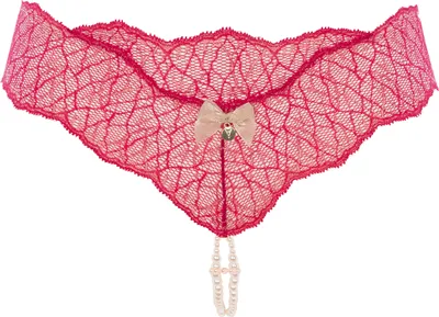 Produktbild von Bracli Sydney Collection String Red Spitze Doppelreihige Perlenkette Creme
