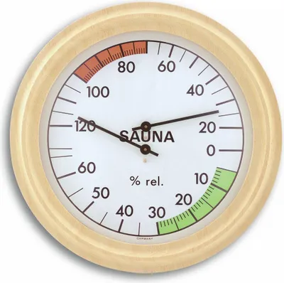 Produktbild von TFA 40.1006 Analoges Sauna-Thermo-Hygrometer mit Holzrahmen